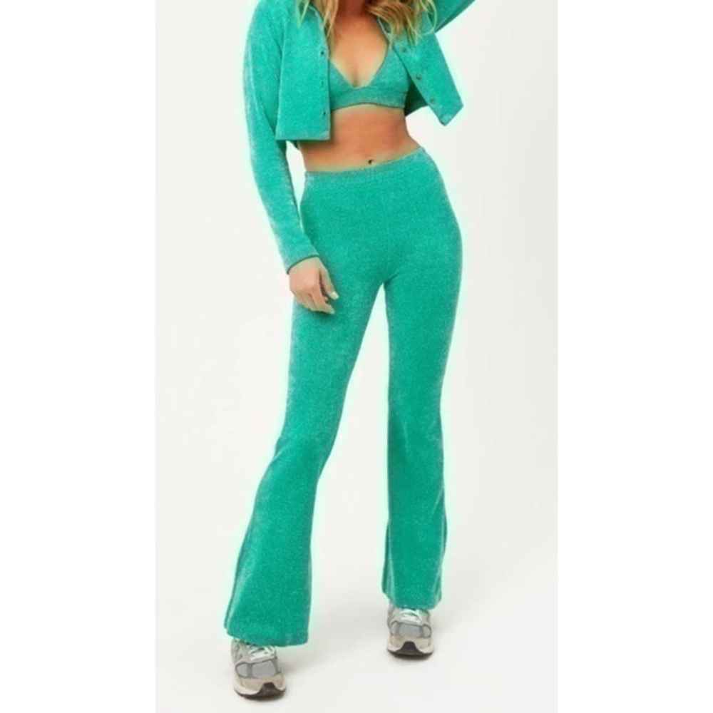 Frankies Bikinis Johnson Terry Sweatpants, Large, New With Tags